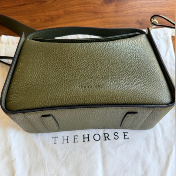 The Horse Clementine Olive Pebbled Leather Bag - Picture 4 of 6